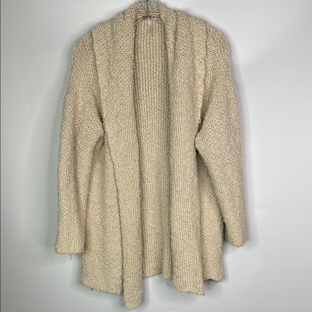Free People Open Front Cream Cardigan Sweater Size XS